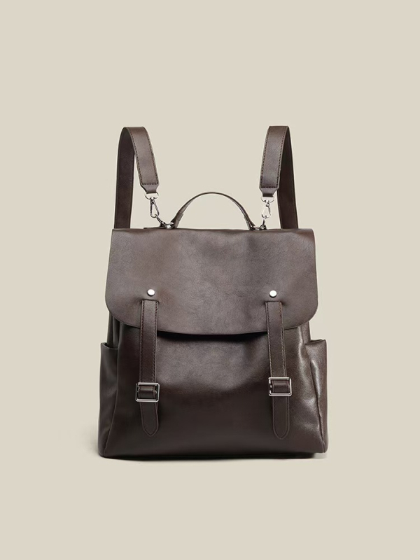 Ruksak od PU materijala, retro stil, velika kapaciteta, unisex
