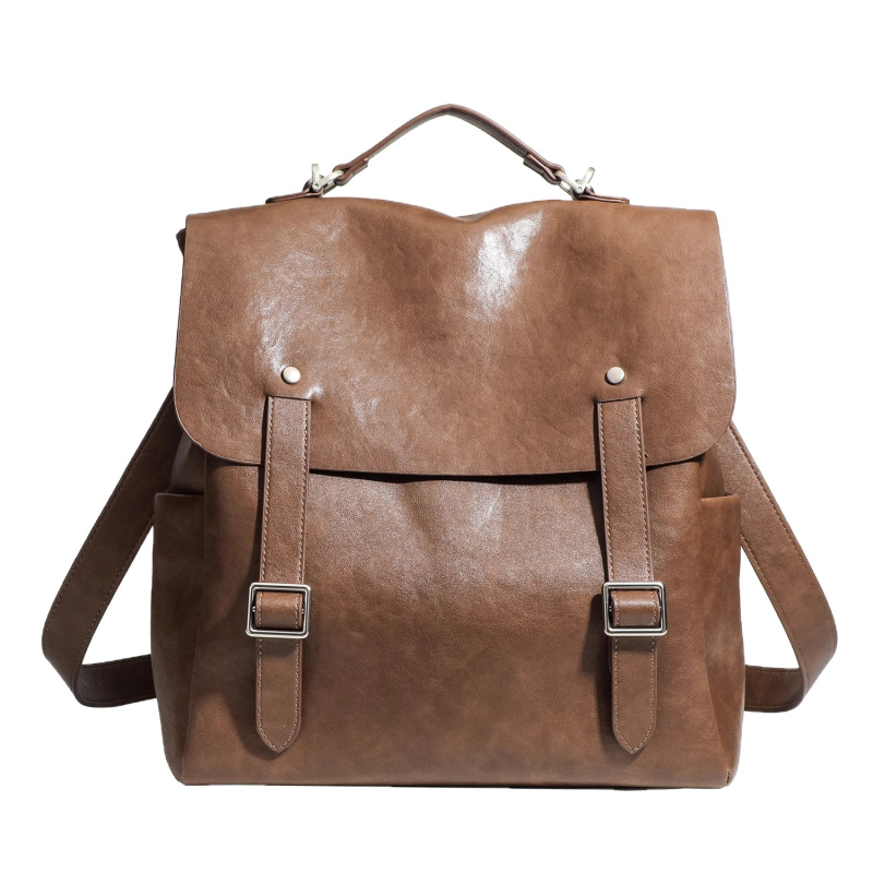 Ruksak od PU materijala, retro stil, velika kapaciteta, unisex