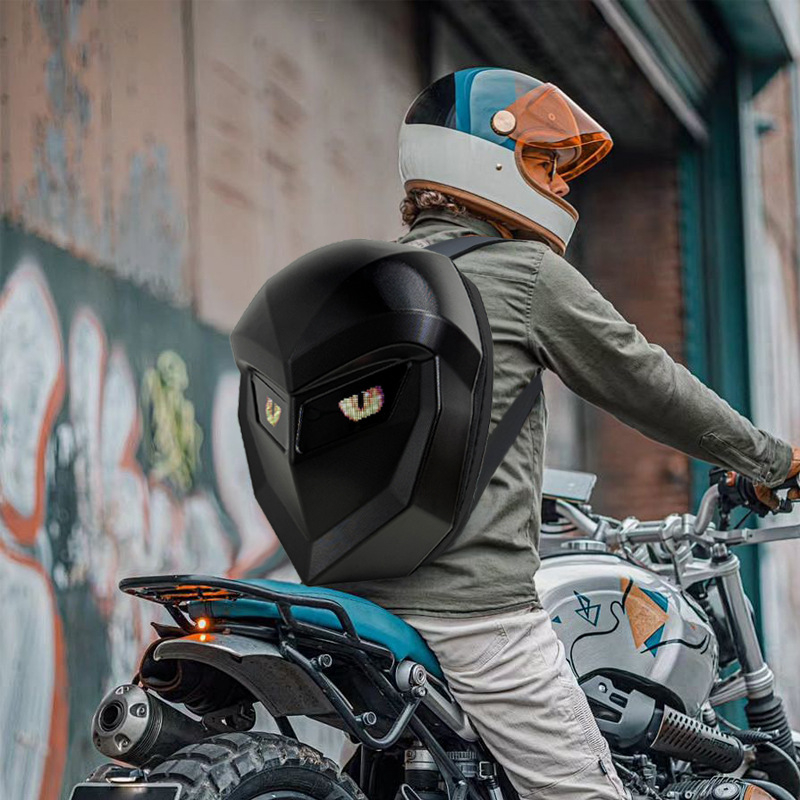 Motociklistički ranac s LED rasvjetom i Bluetoothom, kapacitet 20–35 L, ABS+PC materijal, kompatibilan s 13-inčnim prijenosnim računalom