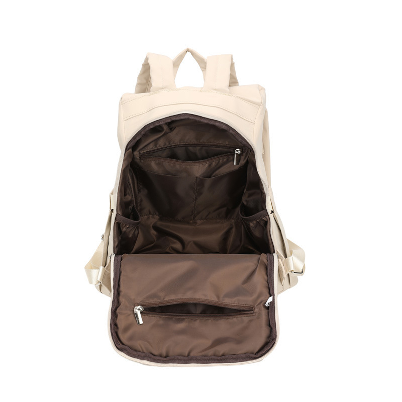 Japanski stil Muji casual ranac, unisex, poliester, izuzetno lagan, naramenice s jastučićem za zrak, kompatibilan s 15-inčnim prijenosnim računalom, kapacitet ispod 20 L