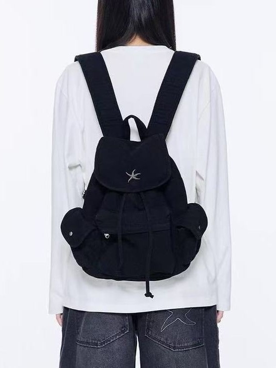 Denim ruksak s kapacitetom ispod 20 L, višestruke džepove, vodootporan, unisex