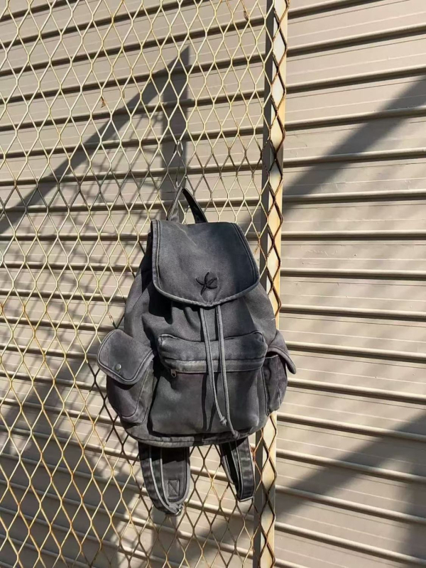 Denim ruksak s kapacitetom ispod 20 L, višestruke džepove, vodootporan, unisex