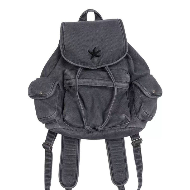 Denim ruksak s kapacitetom ispod 20 L, višestruke džepove, vodootporan, unisex
