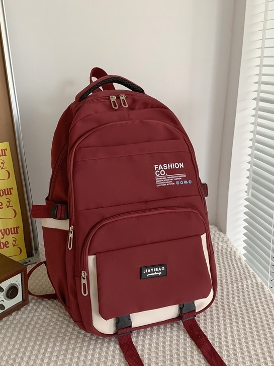 Unisex ultra lagani putni ruksak s višestrukim kontrastnim dizajnom, kapacitet 20–35 L, Oxford platno, prozračan, remeni s zračnim jastukom, za 11-inčni laptop
