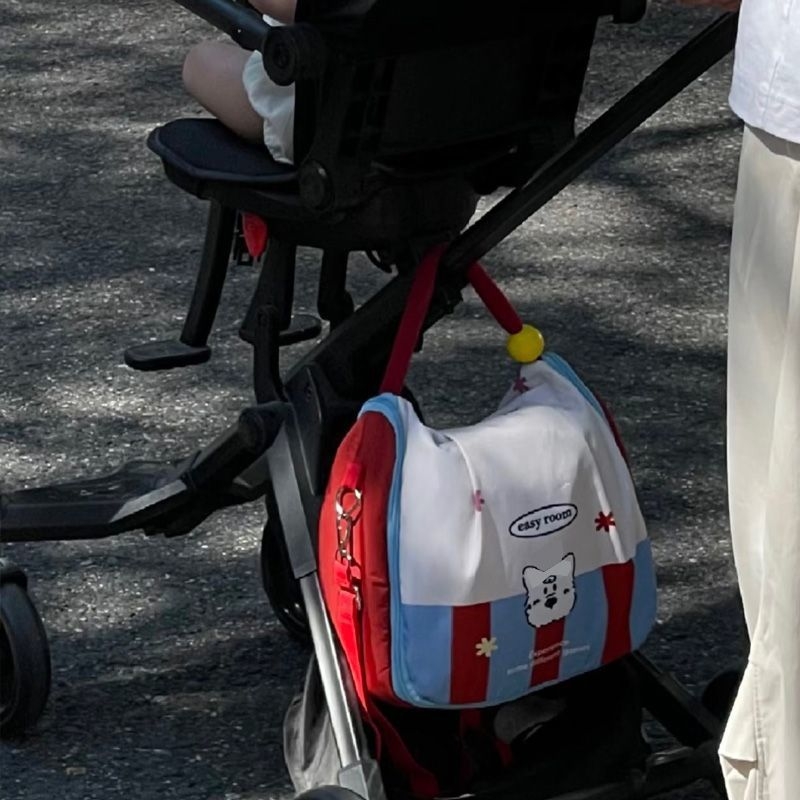 Torba za majku za pohranu bočica za bebe i mlijeka u prahu, kompaktna i lagana za nošenje (Stil: Urban minimalist, Uzorak: Životinjski, Nosivi sustav: Zakrivljena naramenica, Godina izlaska/Sezona: Proljeće 2025, Namjena: Kućno skladištenje)