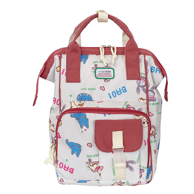 Ruksak za mame, najlon, Veliki kapacitet, Zakrivljeni naramenice, Gradski stil