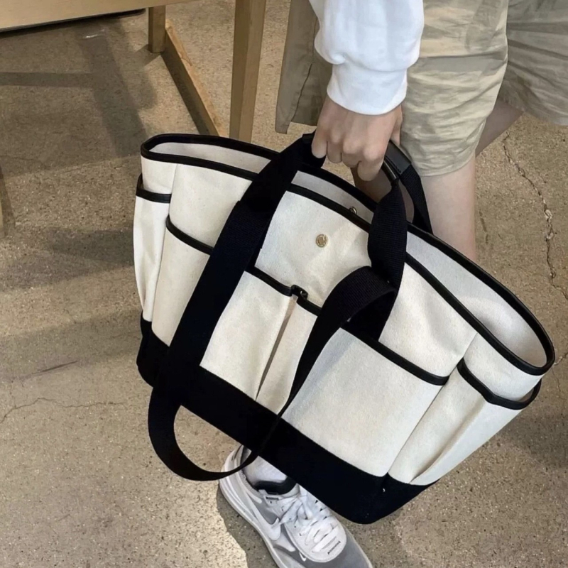 Platnena torba za mamu velikog kapaciteta, crossbody torba za bebe, za izlazak, INS stil Koreje