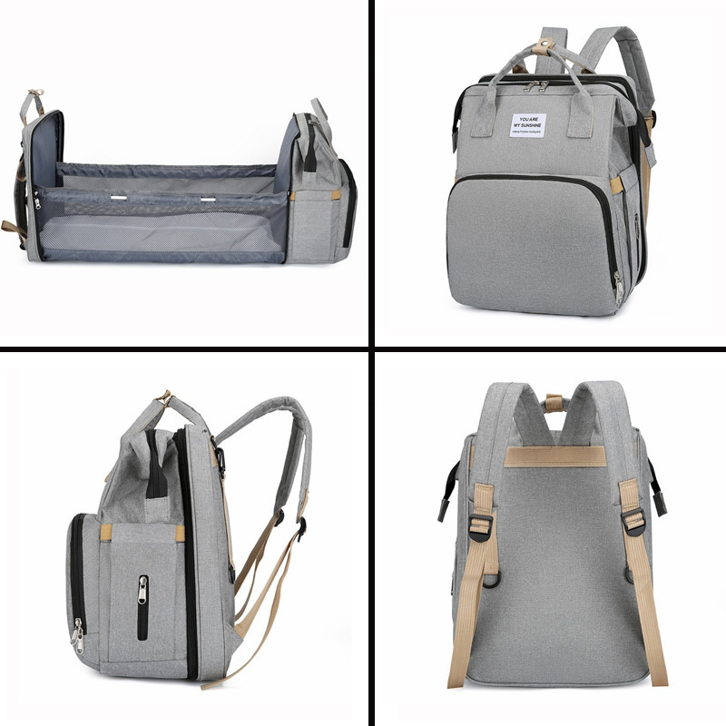 Anyu és baba hátizsák-stílusú táska, testreszabható, hordozható, 36-55 L, Oxford anyag