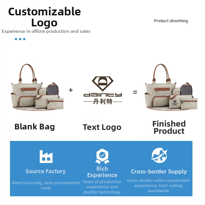 Anyu és baba hátizsák-stílusú táska, testreszabható, hordozható, 36-55 L, Oxford anyag