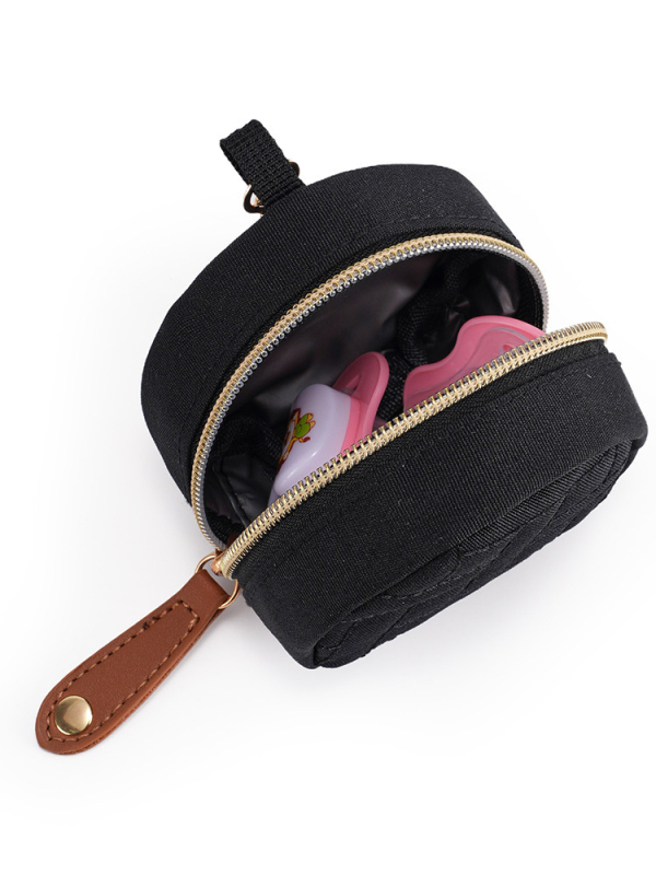 3-dijelni set torbi za pelene – torba za majku s pretincem za cuclu i pelene, naramenica, prijenosna torba za bebu (Oxford tkanina; gradski stil; prugasti uzorak; najlon podstava; zakrivljeni remen za rame)