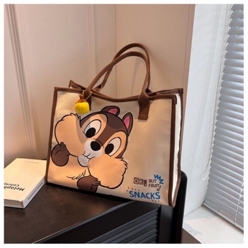 Geantă de umăr din pânză pentru femei, stil Tote • Material: pânză • Căptușeală: pânză • Închidere: lacăt • Sezon: toamna 2023