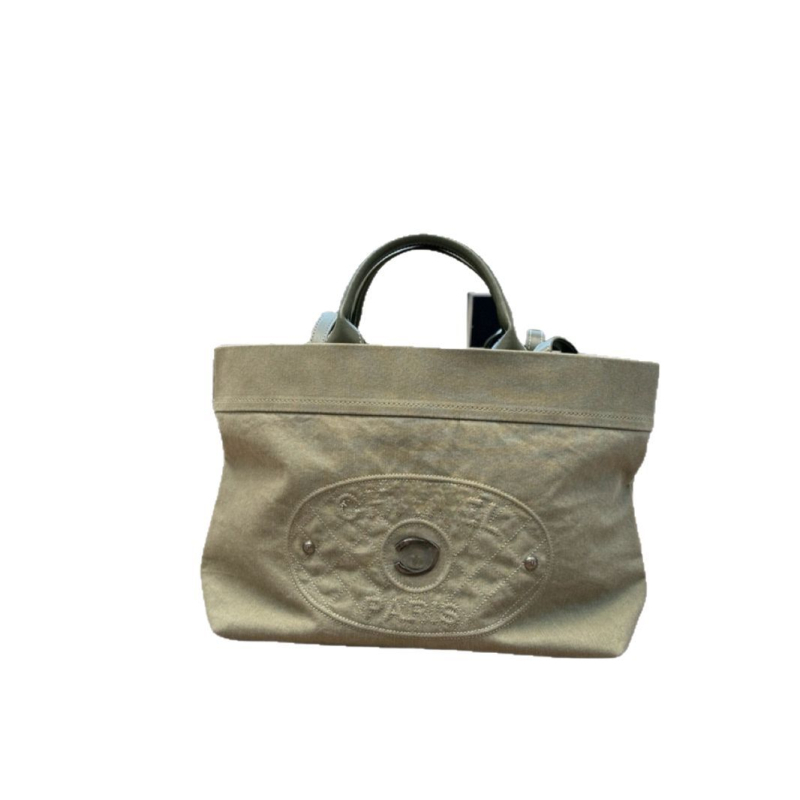 Denim tote torba, cilindričnog oblika, unisex dizajn, džep na zip