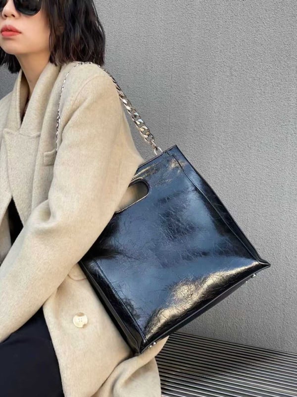 Unisex Tote torba od PU kože, podstava od poliester, vertikalni kvadratni oblik, magnetska kopča