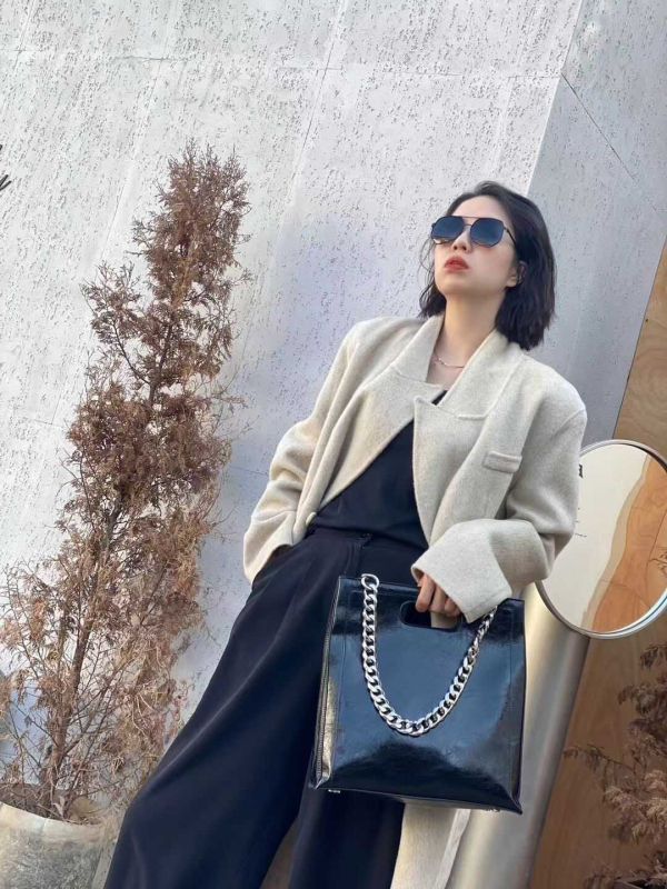 Unisex Tote torba od PU kože, podstava od poliester, vertikalni kvadratni oblik, magnetska kopča