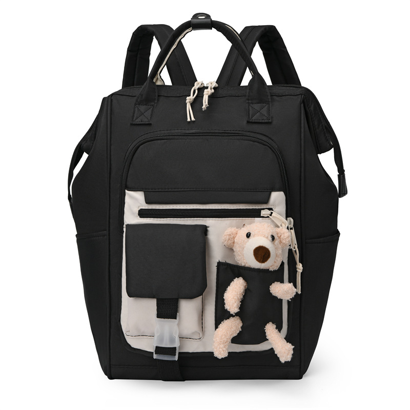 майчината чанта с много отделения, голям капацитет, Oxford плат, модел с животни, подплата полиестер, извитата презрамка