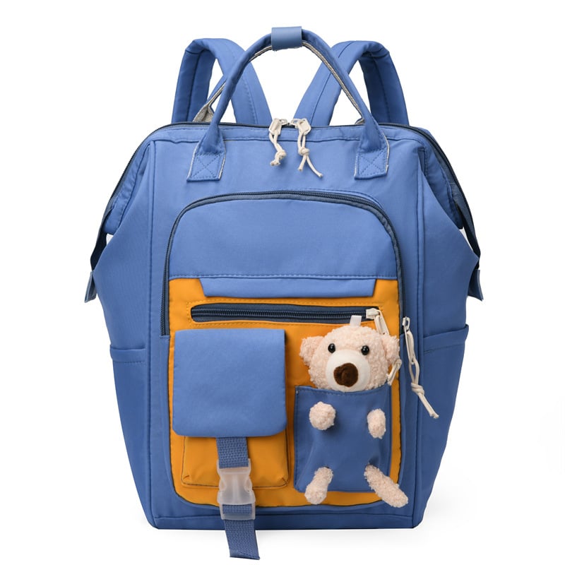 майчината чанта с много отделения, голям капацитет, Oxford плат, модел с животни, подплата полиестер, извитата презрамка