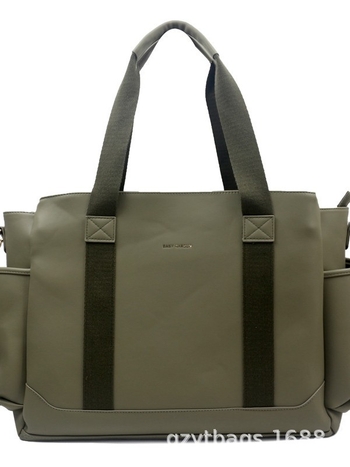 Τσάντα για πάνες από PU, με μόνωση για μπιμπερό, αδιάβροχη, διαχωρισμός στεγνού-υγρού, επένδυση πολυεστέρα