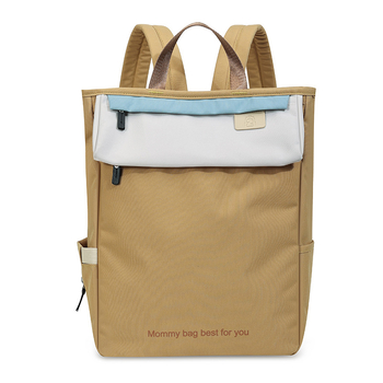 Σακίδιο εξόδου για μαμά και μωρό, ελαφρύ, Oxford ύφασμα, φρέσκο και γλυκό στυλ, μονόχρωμο σχέδιο, επένδυση πολυεστέρα, καμπύλοι ιμάντες ώμου