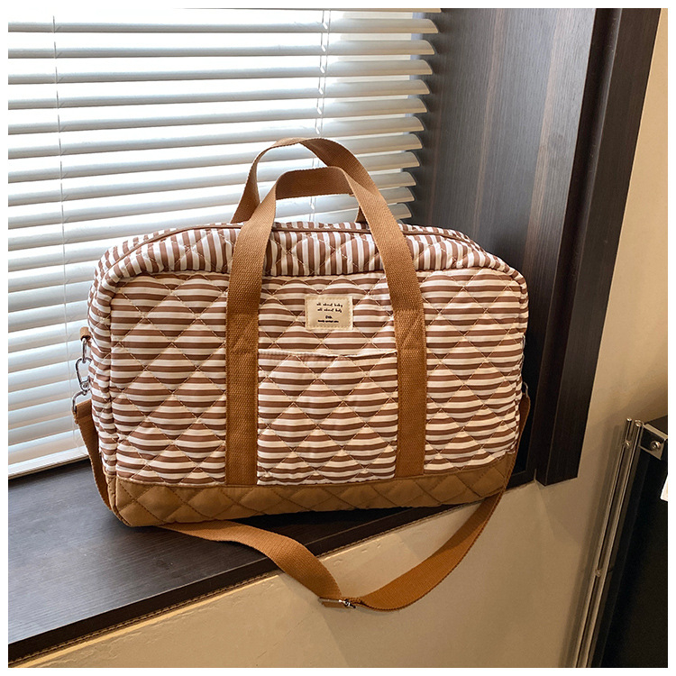 Τσάντα για μαμά και μωρό με ριγέ σχέδιο – ύφασμα πολυεστερές, επένδυση πολυεστερ-βαμβάκι, αναπνέουσα και ανθεκτική