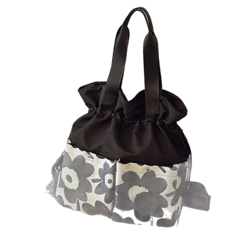 Moteriška kuprinė su traukimo virve korejiečių stiliumi, nailonas, poliesterio pamušalas, vienspalvė, išlenktos pečių juostos, tinkama universitetui, ruduo 2025