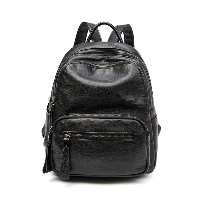PU kožni ruksak, unisex, za 10-inčni laptop, ultra lagan, gradski minimalistički stil