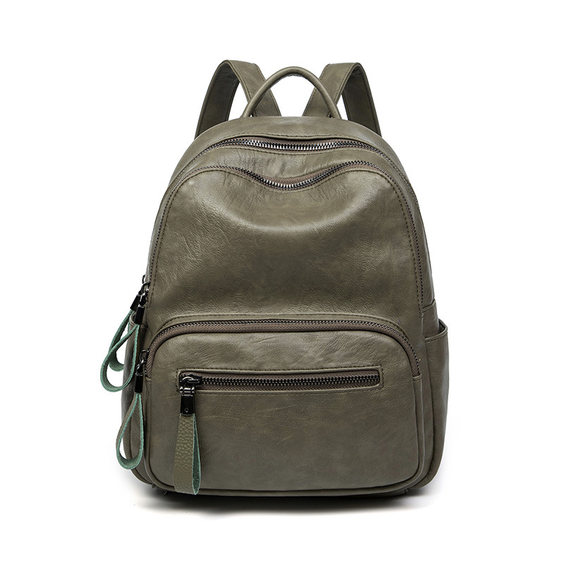 PU kožni ruksak, unisex, za 10-inčni laptop, ultra lagan, gradski minimalistički stil