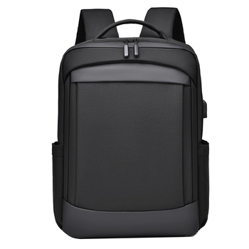 Unisex poslovni ruksak za laptop, proširivi, vodootporan, Oxford tkanina, naramenice s zračnim jastučićem, pogodan za 15-inčni laptop