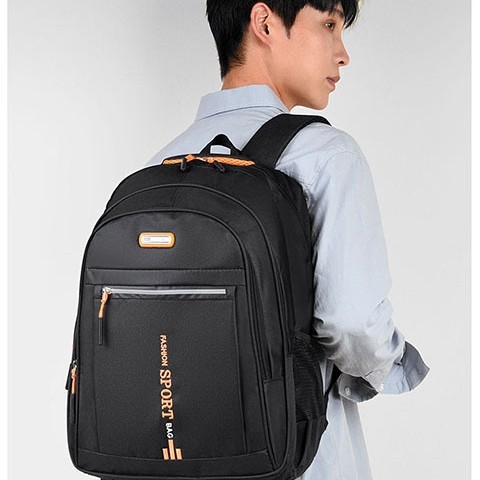 Ruksak, Unisex, Prugasti uzorak, Oxford materijal, Kapacitet 36–55 L (Zakrivljene naramenice)