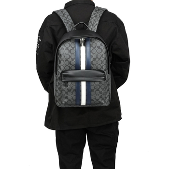 Unisex ruksak 20-35L, PU koža, vodootporan, karirani uzorak, torba za prijenosno računalo