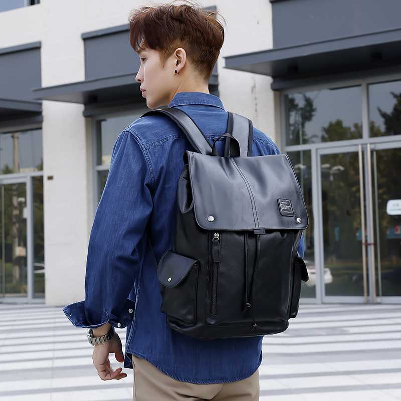 Retro PU kožni poslovni ruksak za putovanja, unisex, 20–35L, kompatibilan s 16-inčnim laptopom