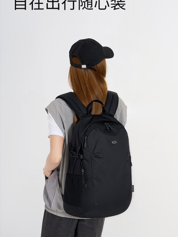 Nylon ruksak za unisex, za slobodno vrijeme i putovanja, kapacitet ispod 20 litara, prostor za 15-inčni prijenosnik