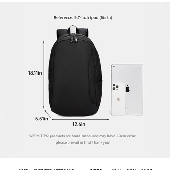 Unisex ruksak za poslovna putovanja, vodootporan Oxford materijal, za 16-inčni laptop, kapacitet 36–55 L, ergonomski stražnji panel.