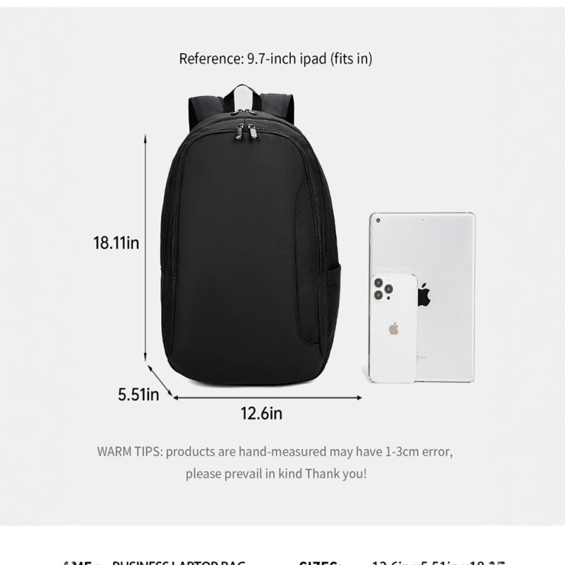 Unisex ruksak za poslovna putovanja, vodootporan Oxford materijal, za 16-inčni laptop, kapacitet 36–55 L, ergonomski stražnji panel.