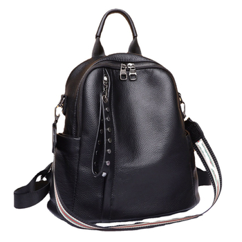 Ženska torba od prave kože, korejski stil, velika kapaciteta, dvostruko korišćenje (crossbody/ruksak) (20–35 L, koža prvog sloja goveda, zatvaranje na zip, podstava od poliestera, dvostruki dizajn)