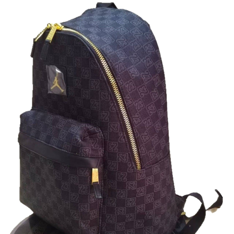 Unisex ruksak s AJ šahovnicovým uzorom za vanjsku upotrebu, vodootporan najlon, pretinac za 12-inčni laptop, ulični stil
