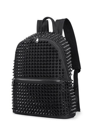 Σακίδιο πλάτης με μεταλλικά στοιχεία, 20–35L, καμβάς, αναπνεύσιμο και ανθεκτικό στη φθορά, κορεατικό street style