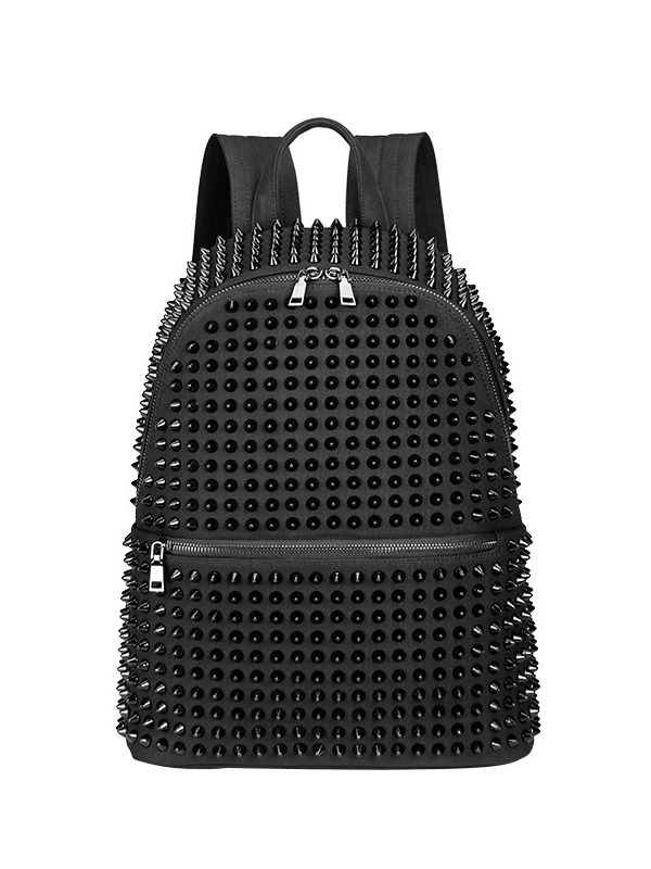 Σακίδιο πλάτης με μεταλλικά στοιχεία, 20–35L, καμβάς, αναπνεύσιμο και ανθεκτικό στη φθορά, κορεατικό street style