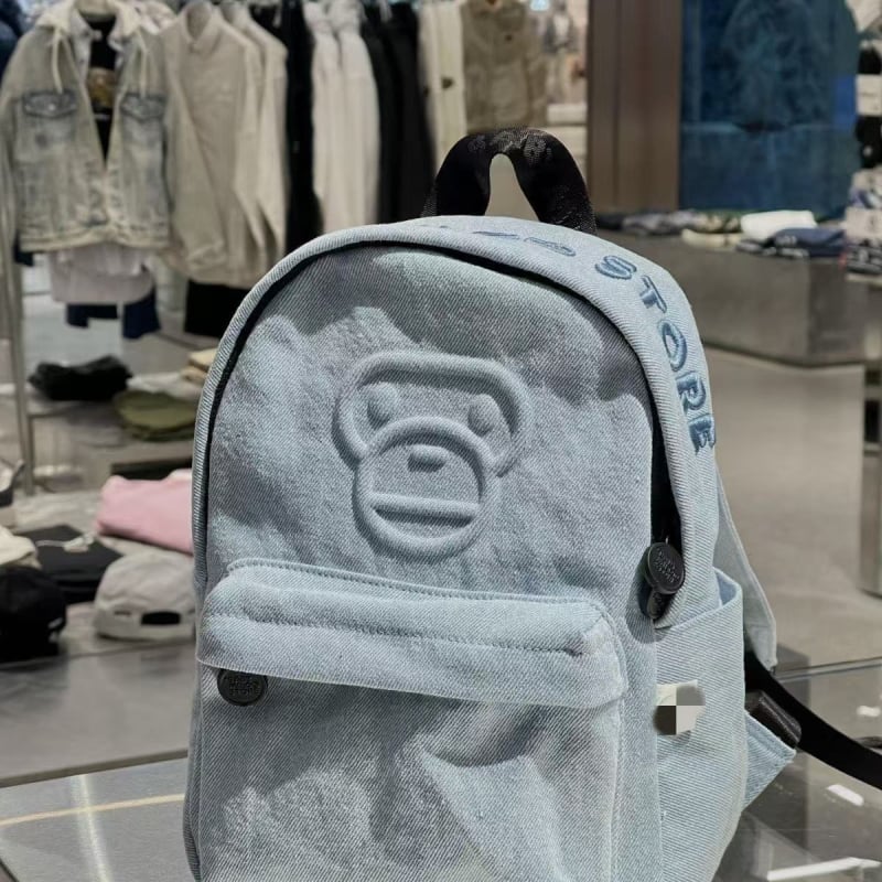 Unisex denim ruksak, kapaciteta 20–35L, kompatibilan s 13-inčnim laptopom, gradski jednostavan stil, zakrivljene naramenice