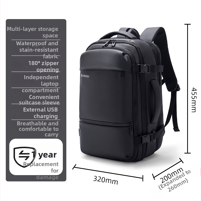 Višenamjenski ruksak od Oxford materijala, kapacitet 20–35 L, pogodan za laptop do 16 inča, prozračan dizajn, zakrivljeni rameni pojas