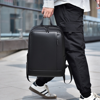 Feisha unisex poslovni ruksak, urbano minimalistički stil, PU materijal, kapacitet 20–35L, vodootporan, kompatibilan s 15-inčnim prijenosnikom, školski ruksak
