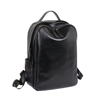 Мъжка кожена раница за бизнес и свободно време — истинска кожа, 36–55 л, подходяща за 14-инчов лаптоп, извити презрамки, подплата полиестер