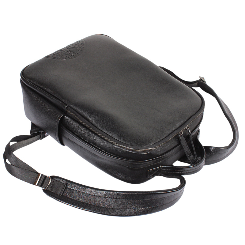 Мъжка кожена раница за бизнес и свободно време — истинска кожа, 36–55 л, подходяща за 14-инчов лаптоп, извити презрамки, подплата полиестер