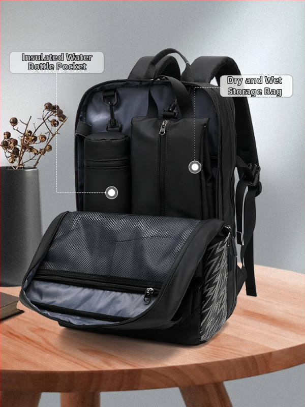 Zeus vanjski biciklistički ruksak, proširivi, unisex, Oxford platno, 20–35 L, remen s zračnim jastučićem