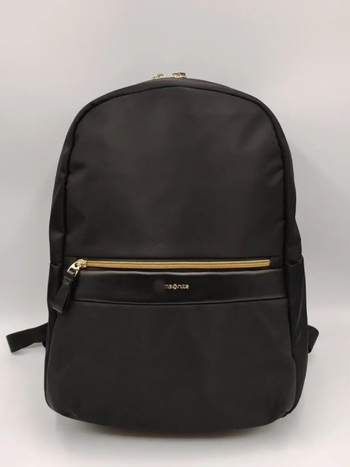 Rucsac din piele PU, stil urban minimalist, capacitate sub 20 L, căptușeală din nylon, curele cu pernă de aer, model cu litere