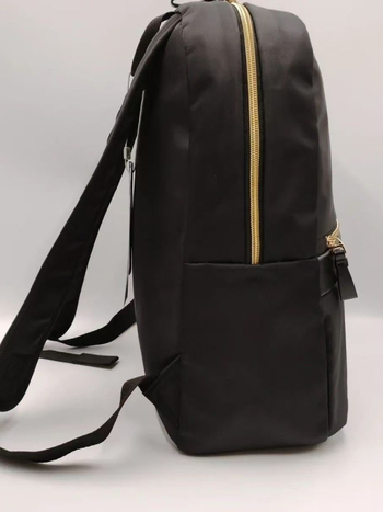 Rucsac din piele PU, stil urban minimalist, capacitate sub 20 L, căptușeală din nylon, curele cu pernă de aer, model cu litere