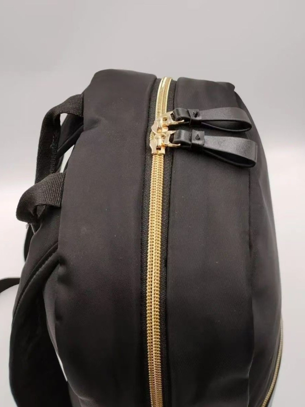 Rucsac din piele PU, stil urban minimalist, capacitate sub 20 L, căptușeală din nylon, curele cu pernă de aer, model cu litere