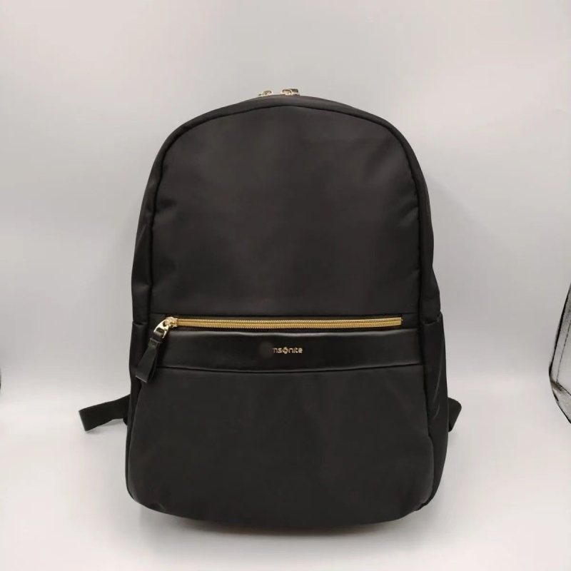 Rucsac din piele PU, stil urban minimalist, capacitate sub 20 L, căptușeală din nylon, curele cu pernă de aer, model cu litere