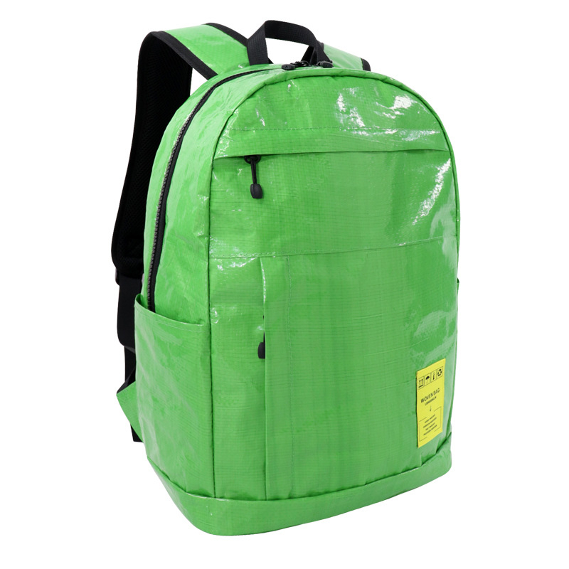 Ruksak od ekološki plastičnog tkanog materijala i Kraft papira, minimalistički stil, kapacitet 20–35 L, pogodan za 15-inčni laptop, ultra lagan s zakrivljenim naramenicama