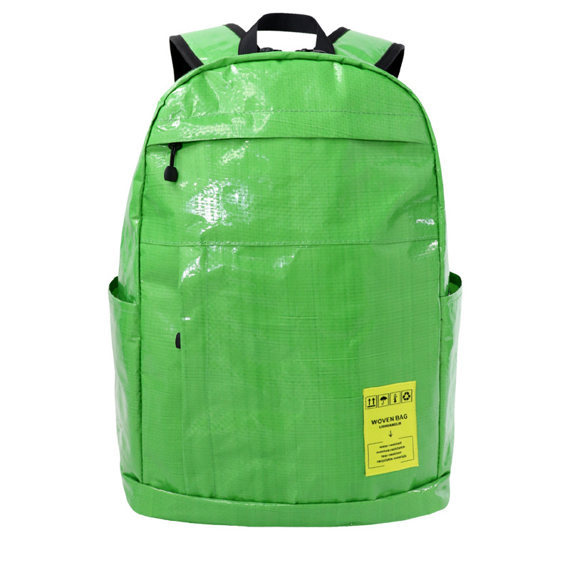 Ruksak od ekološki plastičnog tkanog materijala i Kraft papira, minimalistički stil, kapacitet 20–35 L, pogodan za 15-inčni laptop, ultra lagan s zakrivljenim naramenicama