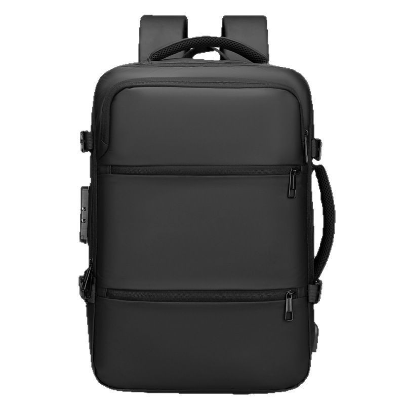 Rucsac cu protecție împotriva furtului, extensibil pentru bărbați, 36–55 L, compatibil laptop până la 15 inchi, țesătură Oxford impermeabil